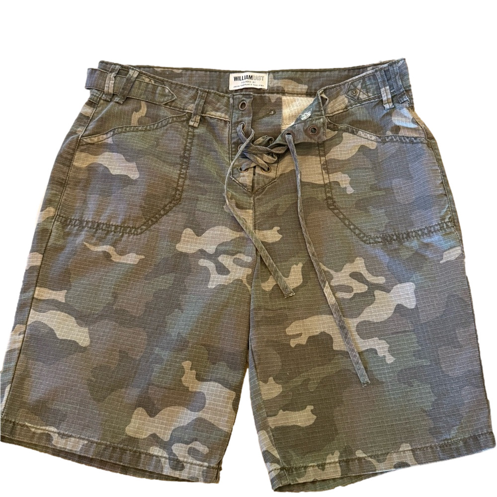 William Rast Green Cargo Shorts Classic Style